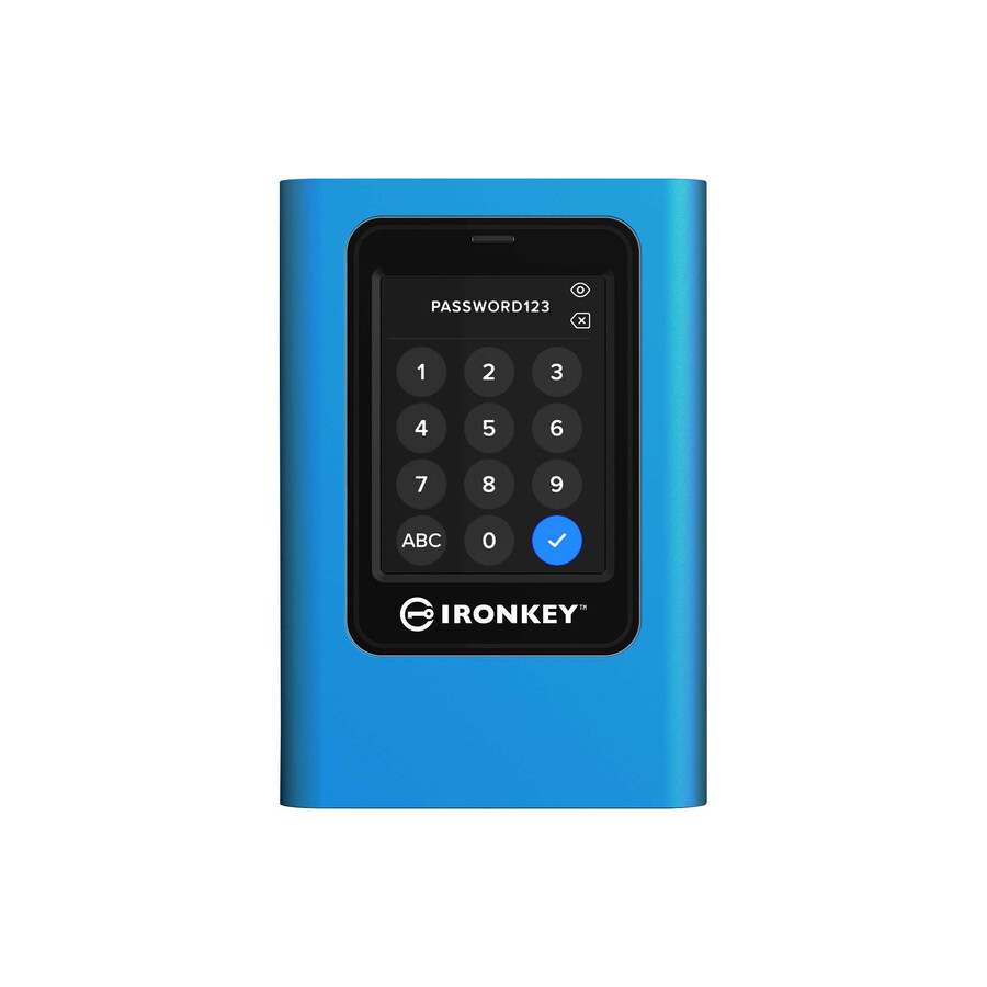 ssd externo kingston ironkey vault privacy 80 - capacidad = 384 tb