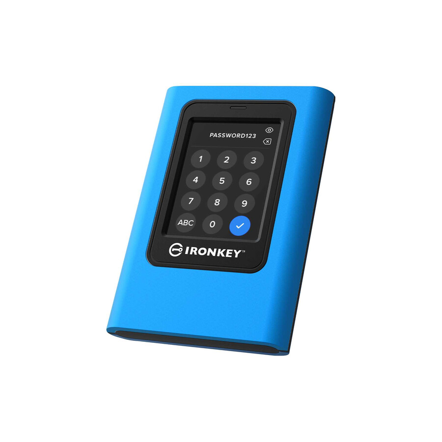 ssd externo kingston ironkey vault privacy 80 - capacidad = 768 tb