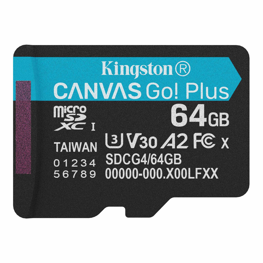 tarjeta de memoria microsd canvas go plus - número de pieza sdcg464gbsp