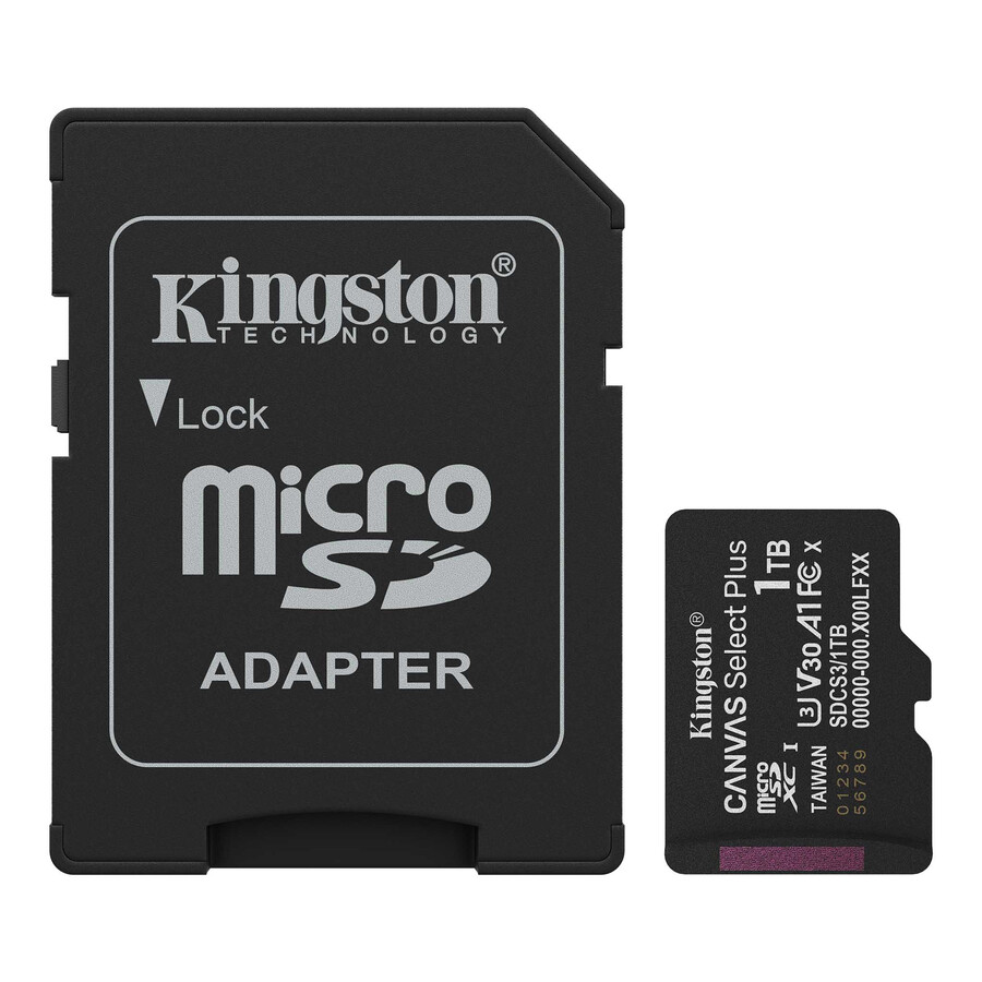 tarjeta de memoria microsd canvas select plus - capacidad = 1 tb adaptador = adaptador sd