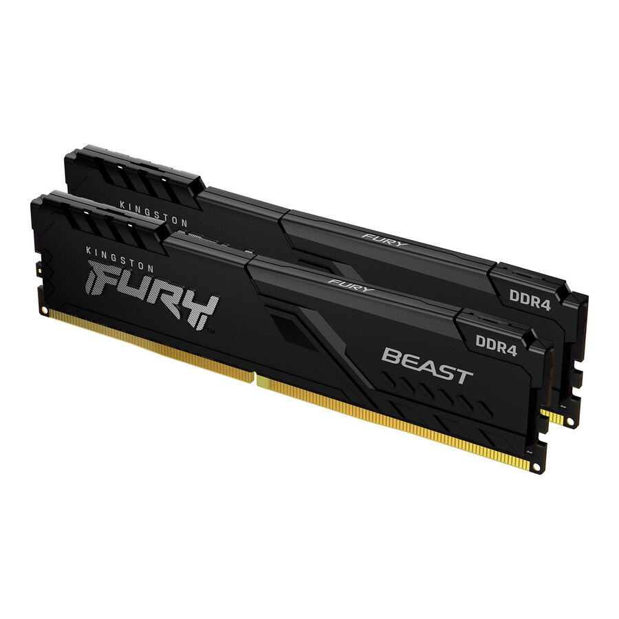 memoria kingston fury beast ddr4 - velocidad = 3200 mts capacidad total kit = 32 gb kit = módulo único densidad de dram = 16 gbit