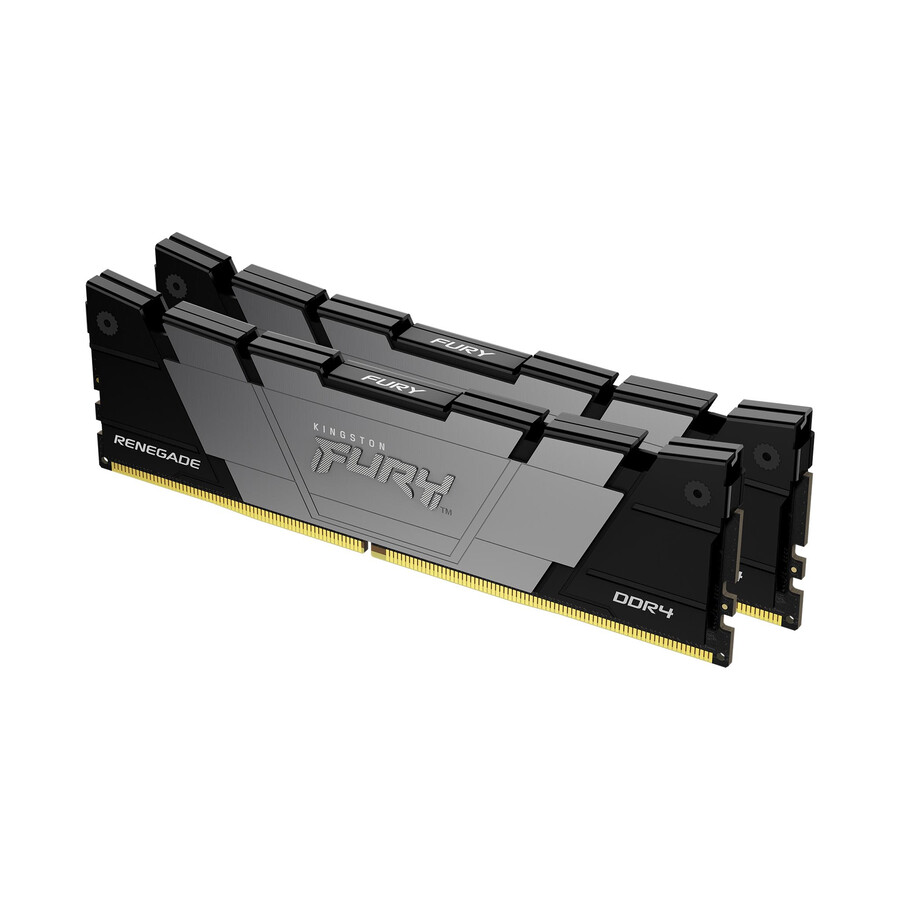 memoria kingston fury renegade ddr4 - velocidad=4000mts capacidad total kit=16gb kit=kit de 2 dram densidad=8gbit