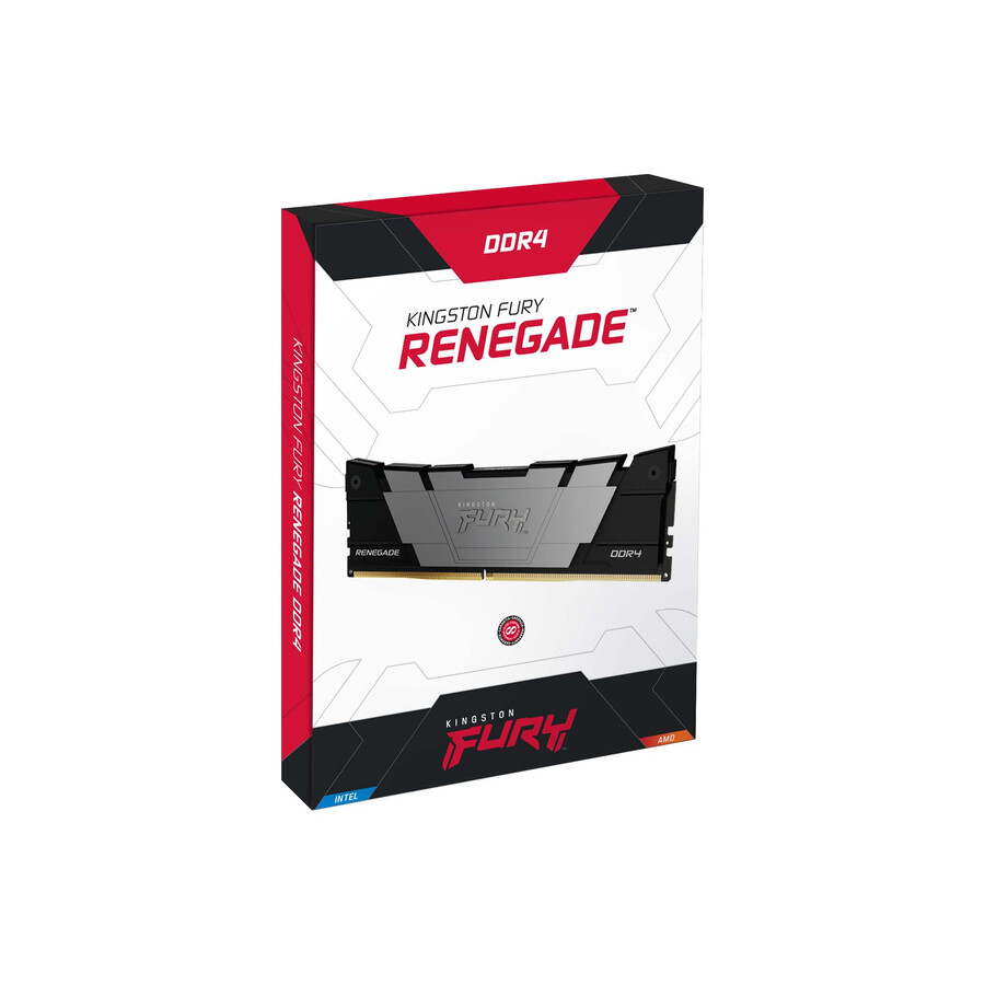 memoria kingston fury renegade ddr4 - velocidad=3600mts capacidad total kit=32gb kit=kit de 2 dram densidad=8gbit