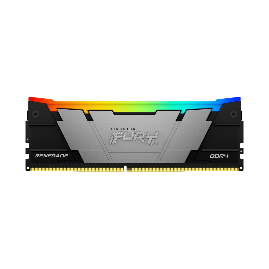 memoria kingston fury renegade ddr4 rgb - velocidad=4000mts capacidad total kit=16gb kit=kit de 2 dram densidad=8gbit