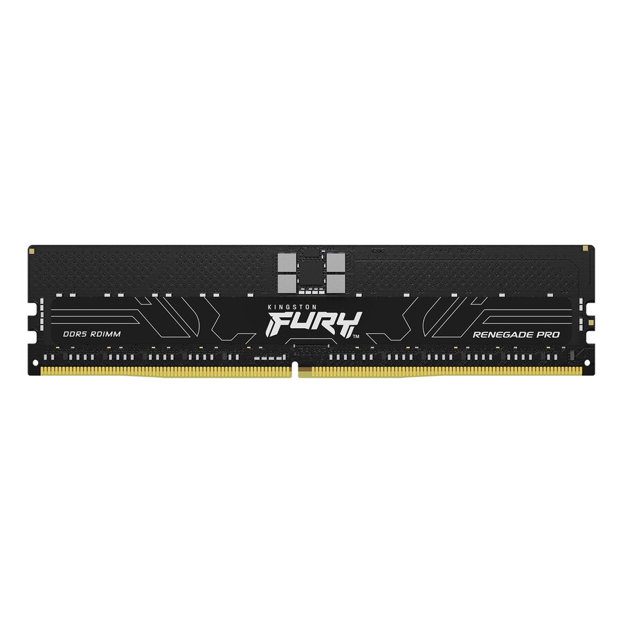 memoria kingston fury renegade pro ddr5 rdimm - velocidad = 4800 mts capacidad total kit = 32 gb kit = módulo único densidad de dram = 16 gbit tipo de perfil = plug and play