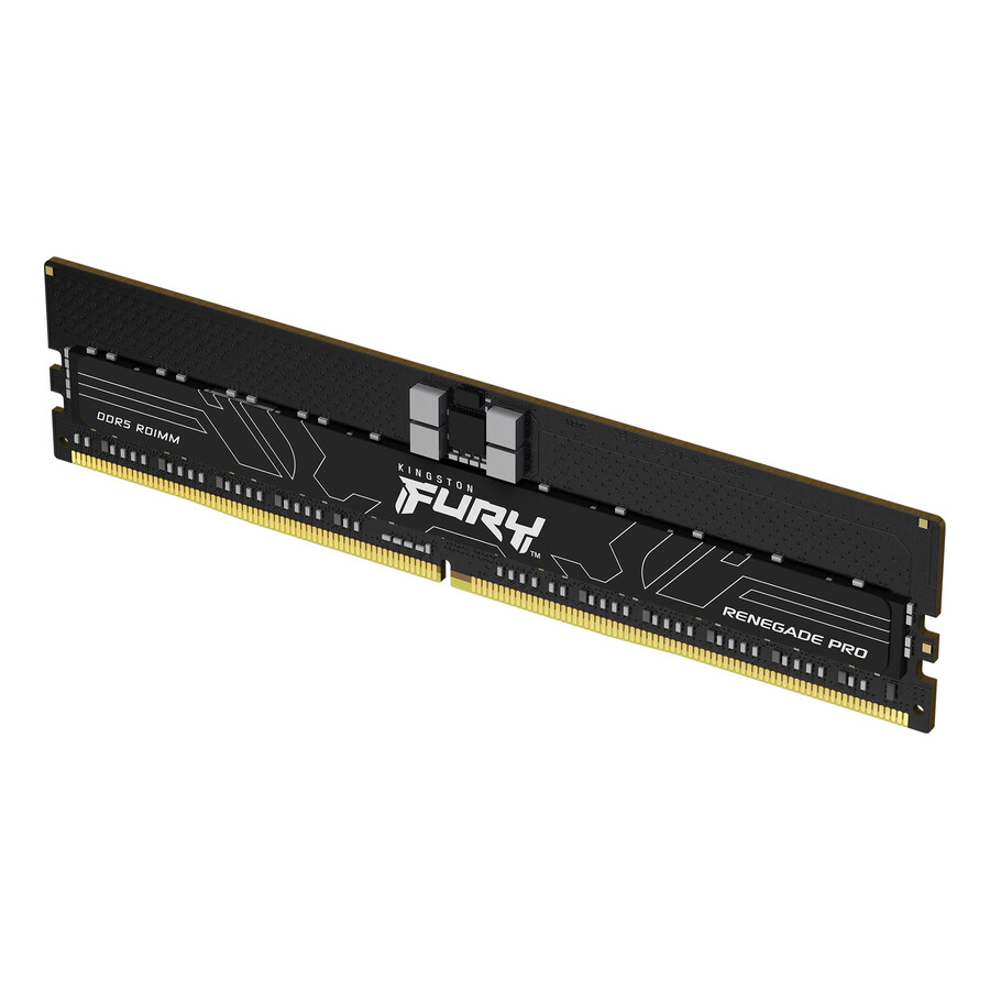 memoria kingston fury renegade pro ddr5 rdimm - velocidad = 5600 mts capacidad total kit = 16 gb kit = módulo único densidad de dram = 16 gbit tipo de perfil = intel xmp