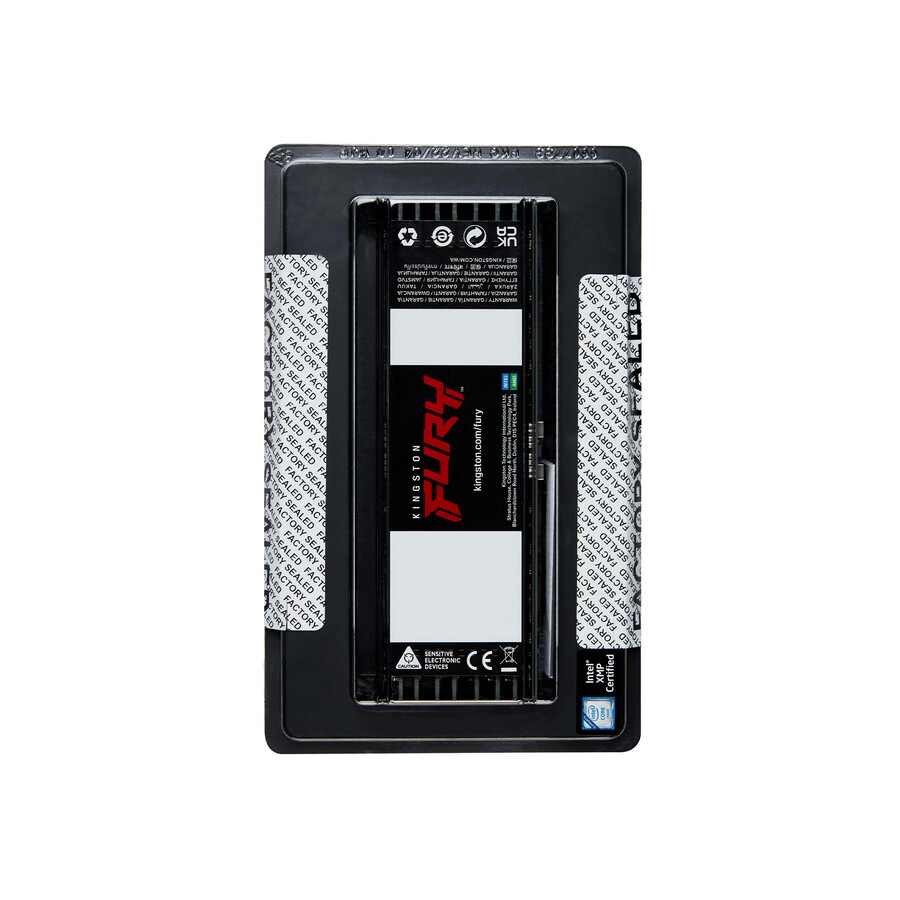 memoria kingston fury renegade pro ddr5 rdimm - velocidad = 6000 mts capacidad total kit = 16 gb kit = módulo único densidad de dram = 16 gbit tipo de perfil = intel xmp