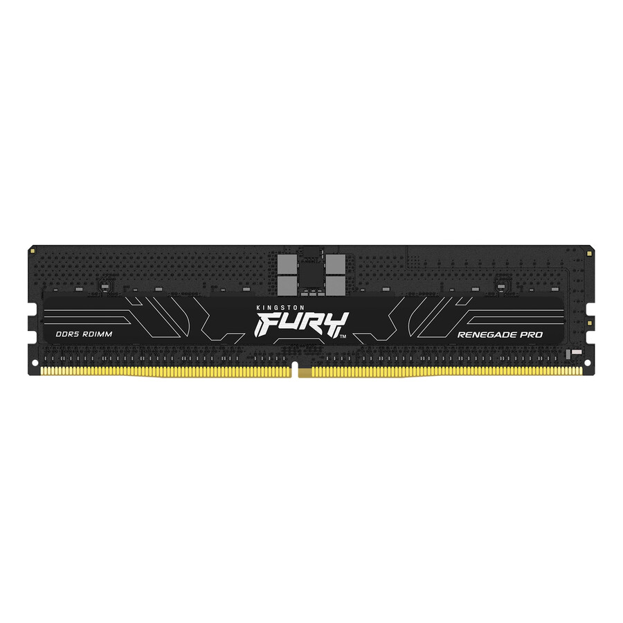 memoria kingston fury renegade pro ddr5 rdimm - velocidad = 6000 mts capacidad total kit = 32 gb kit = módulo único densidad de dram = 16 gbit tipo de perfil = intel xmp