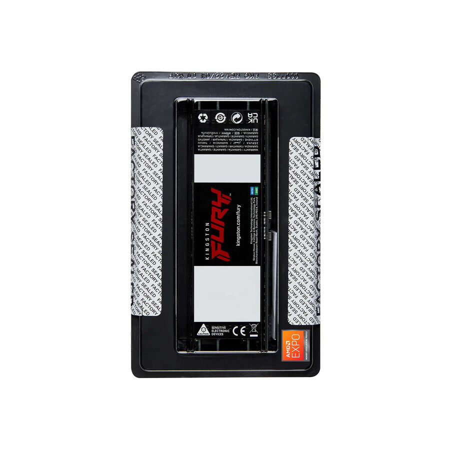 memoria kingston fury renegade pro ddr5 rdimm - velocidad = 6400 mts capacidad total kit = 32 gb kit = módulo único densidad de dram = 16 gbit tipo de perfil = intel xmp