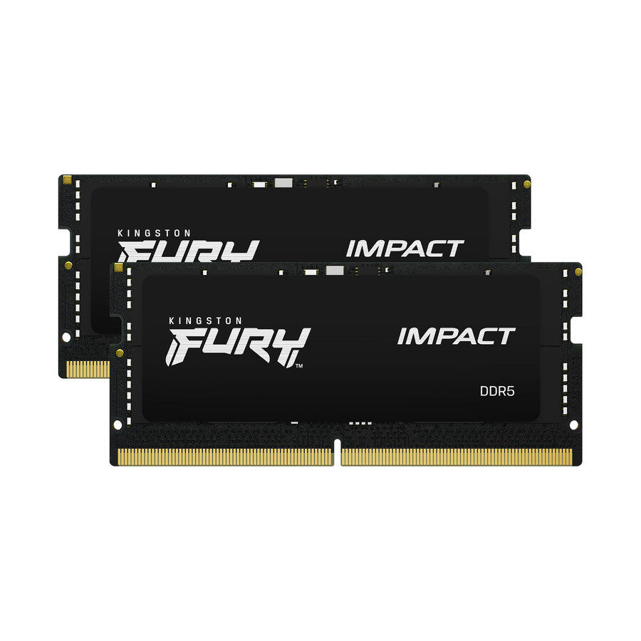 memoria kingston fury impact ddr5 - velocidad = 5600 mts capacidad total kit = 32 gb kit = kit de 2 densidad de dram = 16 gbit tipo de perfil = plug and play