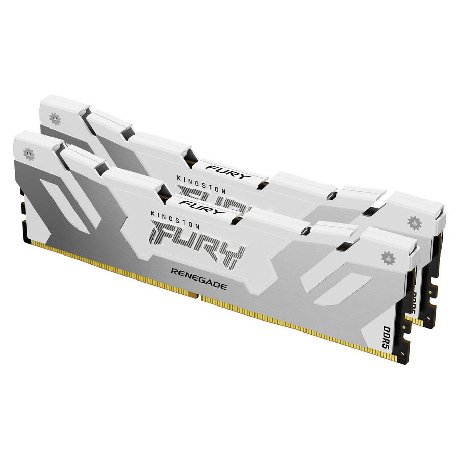 memoria kingston fury renegade ddr5 - tipo de módulo = udimm velocidad = 6400 mts capacidad total kit = 96 gb kit = kit de 2 dram densidad = 24 gb color = negro