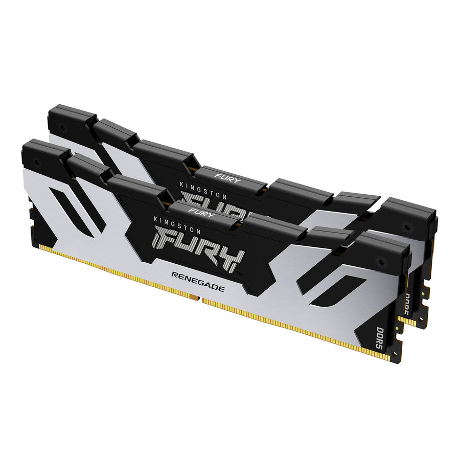 memoria kingston fury renegade ddr5 - tipo de módulo = udimm velocidad = 6400 mts capacidad total kit = 96 gb kit = kit de 2 dram densidad = 24 gb color = negro