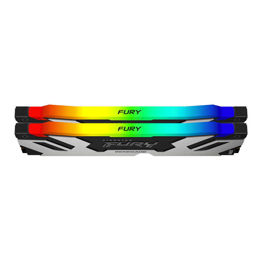memoria kingston fury renegade ddr5 rgb - tipo de módulo = udimm velocidad = 7200 mts capacidad total kit = 32 gb kit = kit de 2 dram densidad = 16 gbit color = negro