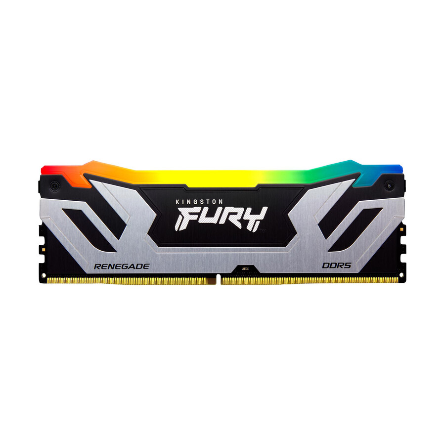 memoria kingston fury renegade ddr5 rgb - tipo de módulo = udimm velocidad = 7600 mts capacidad total kit = 32 gb kit = kit de 2 dram densidad = 16 gbit color = negro