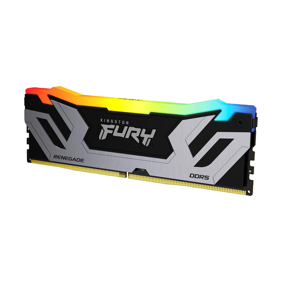 memoria kingston fury renegade ddr5 rgb - tipo de módulo = udimm velocidad = 8000 mts capacidad total kit = 32 gb kit = kit de 2 dram densidad = 16 gbit color = negro