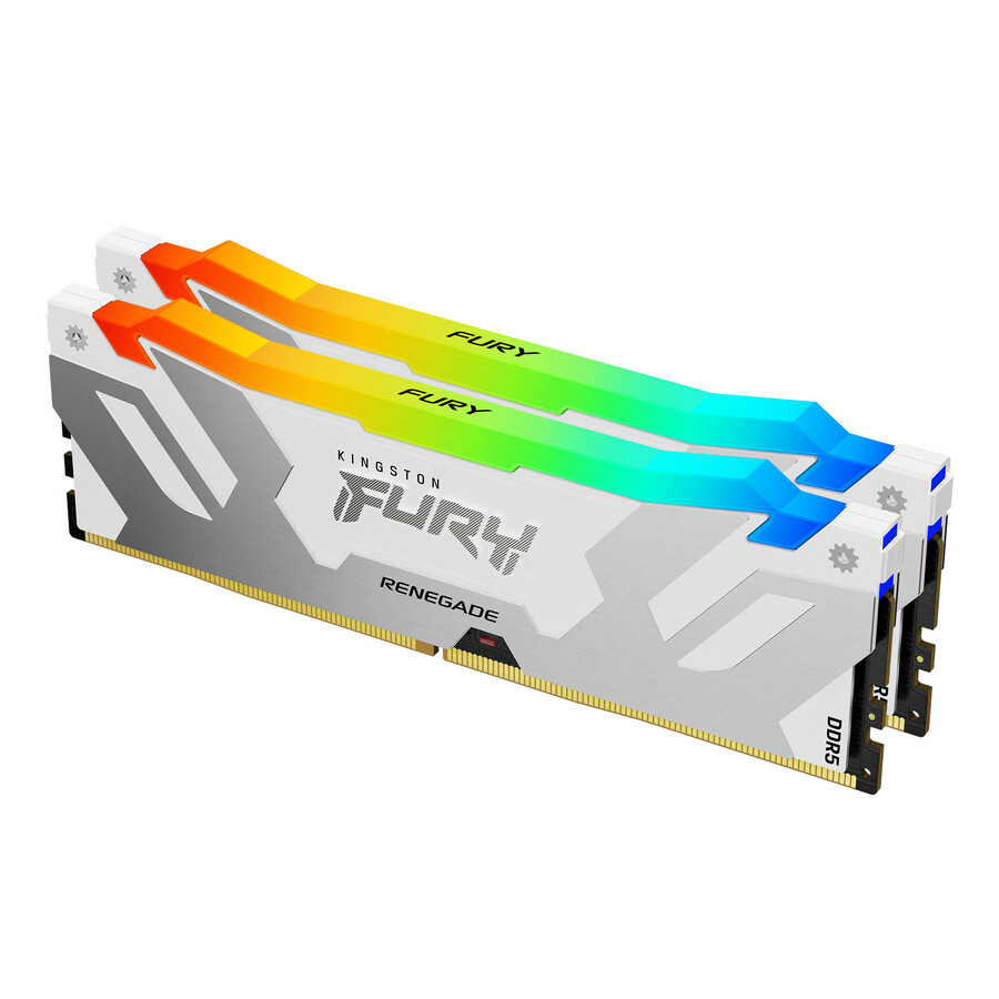 memoria kingston fury renegade ddr5 rgb - tipo de módulo = udimm velocidad = 8000 mts capacidad total kit = 48 gb kit = kit de 2 dram densidad = 24 gb color = negro