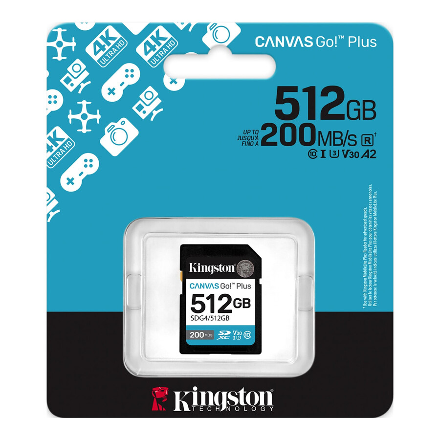 tarjeta de memoria sd canvas go plus - número de pieza sdg464 gb