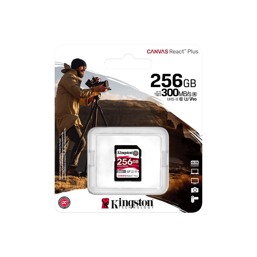tarjeta de memoria sd canvas react plus - capacidad = 64 gb