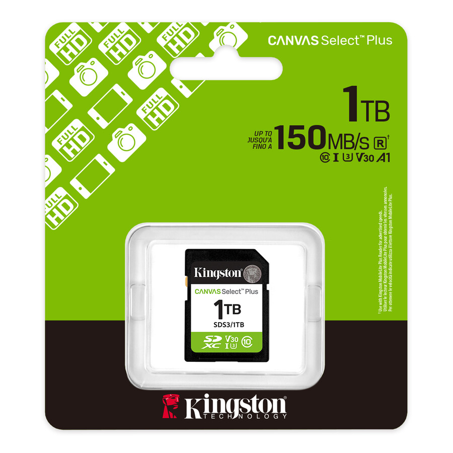 tarjeta de memoria sd canvas select plus - capacidad = 512 gb