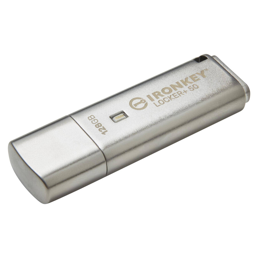 unidad flash usb kingston ironkey locker 50 capacidad 128 gb